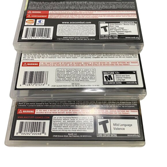 Heavy Fire Afghanistan / Sniper Elite V2 / Ace Combat Assault Horizon PS3 Games - Picture 8 of 11